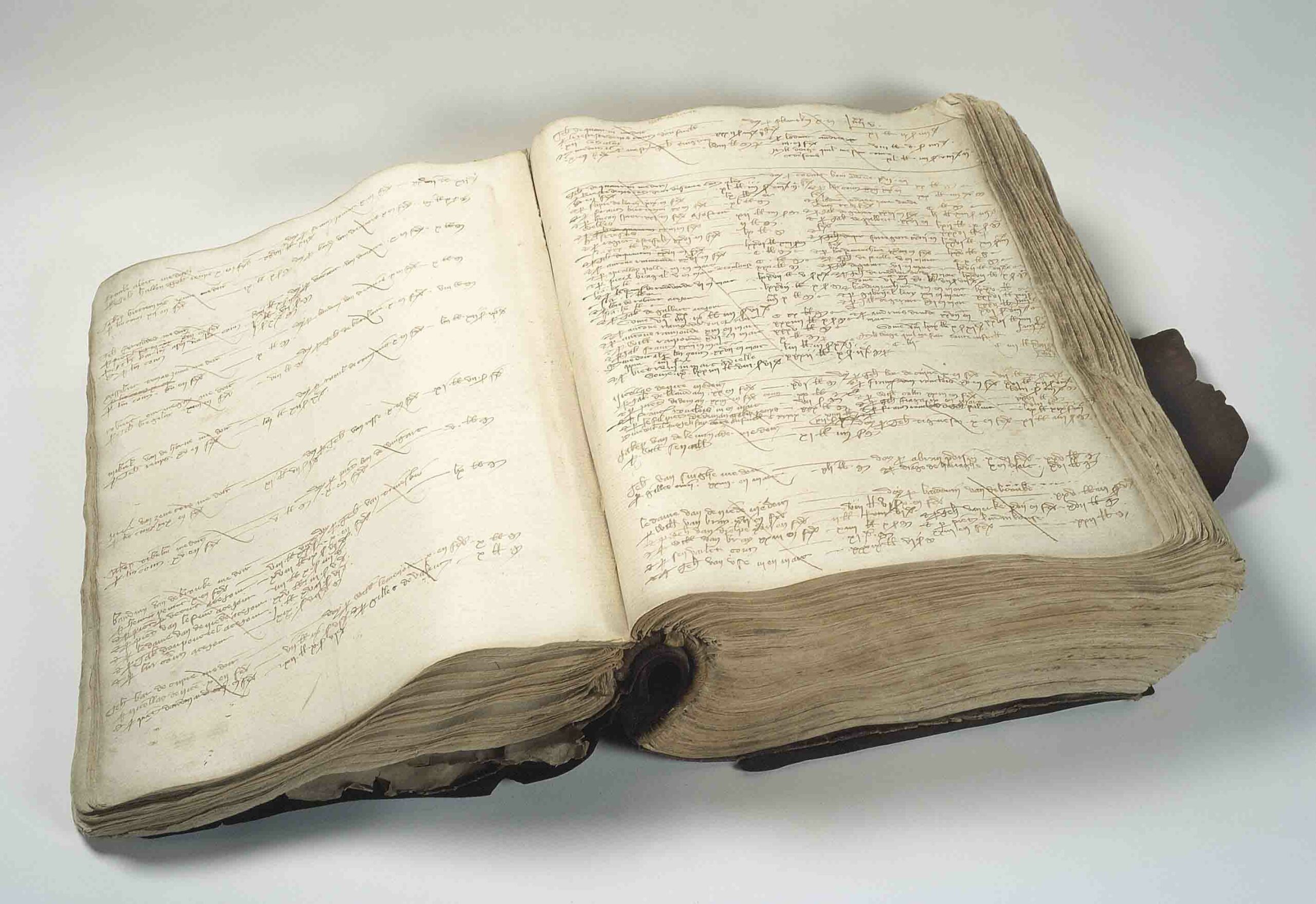 14. Grootboek van de Brugse wisselaar Collard de Marke, 1368-1369