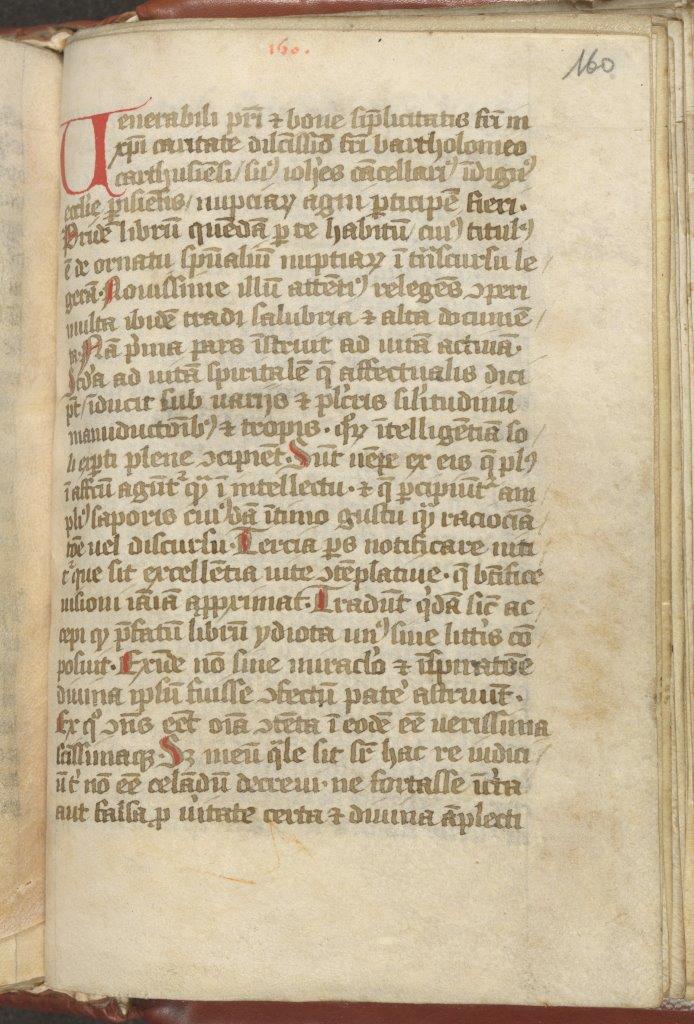 9. Handschrift uit Herne met de brief van Jean Gerson over Ruusbroec