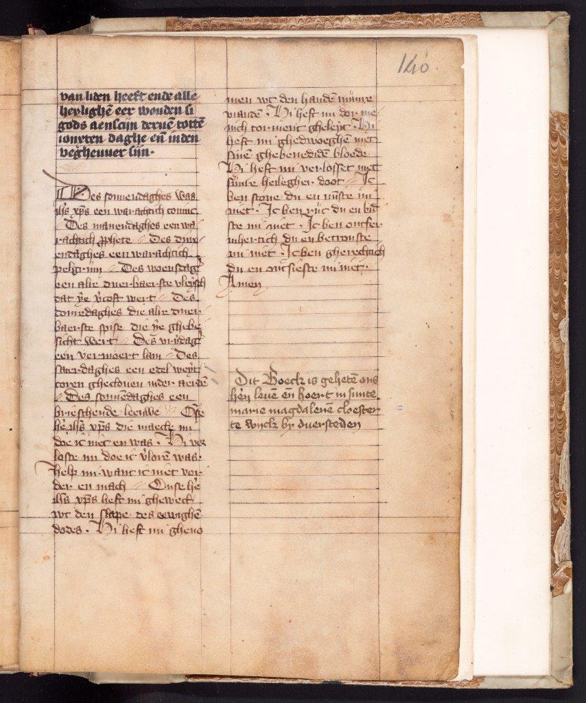 4. Een boek uit het bezit van het klooster waar Johanna verbleef - met bezittersaantekening
