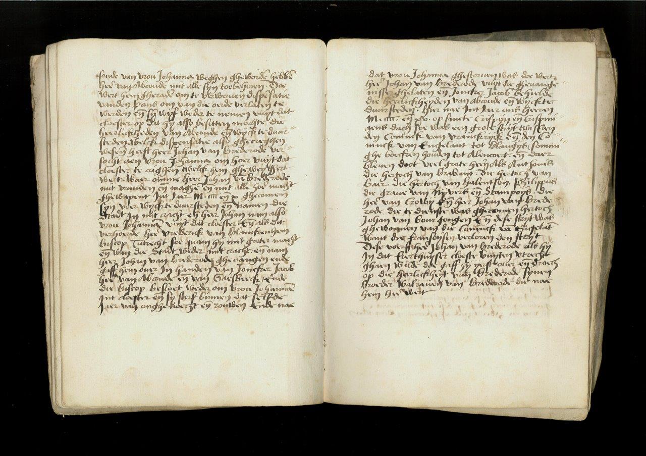 25. Vervolg van de tekst over Jan van Brederode in een kroniekje in het bezit van de Hoge Raad van Adel